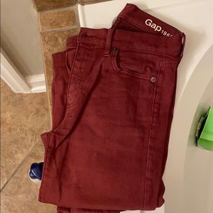 GAP Skinny Jeans - Merlot color